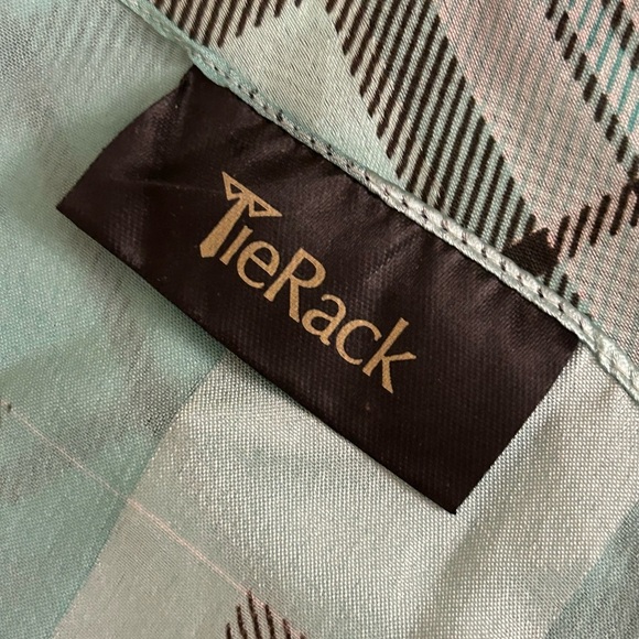 Teal and Black Plaid Scarf - Picture 6 of 6